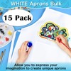 PLULON 12 Pcs Kids Aprons with 2 Pockets Painting Aprons