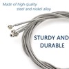 Cheerock Stainless Steel 4 String Bass Strings Replacement Set, Acoustic