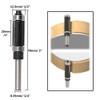 Gasea 1/4" Shank Top & Bottom Bearing Flush Trim Router