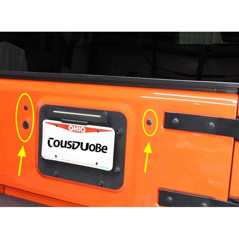 CousDUoBe Wrangler Tailgate Plugs, Rubber Plugs for Wrangler JK Models
