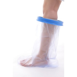 Cadi Gibbs Cover, Waterproof Shower Cover, For Children, Even If Your Feet Are Injured, Shower With Bandages Or Gypsum (M Size)