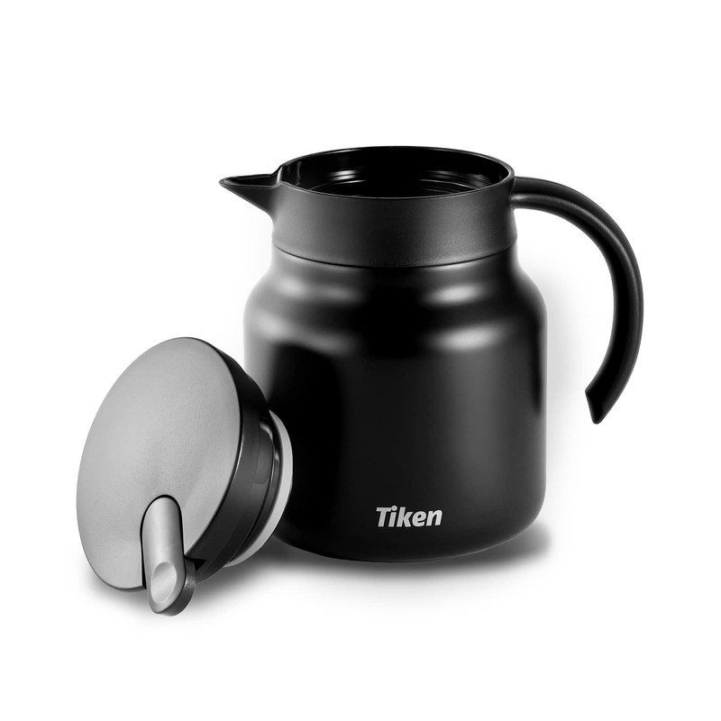 Tiken 800MLThermal Coffee Carafe Jug, Double Walled Stainless Steel Insulated