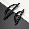 Amerdeco 10 Pack Matte Black Cabinet Pulls 5 Inch(128MM) Hole