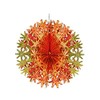 Foil Ceiling Decorations Red/Gold Christmas 2 Tone - Set 4