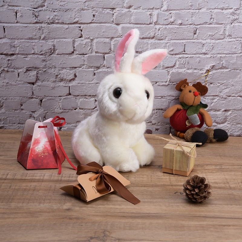 Simulation Animal Rabbit Plush Toy Playing Soft Toy for Children