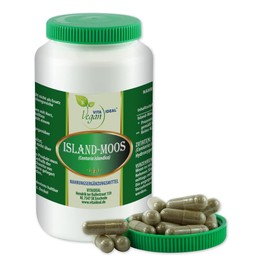 VITA IDEAL Vegan® Iceland Moss 120 Capsules Centaria Islandica Icelandic Moss Daily Serving 850 mg Icelandic Moss Pure Powder Natural, Vegetable and No Additives, Original from Vitadeal.