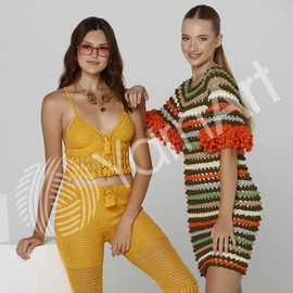 YarnArt Baby Cotton Knitting Yarn - 50% Cotton, 50% Acrylic Jeans Soft Baby Cotton Amigurumi Animal Toys Yarn, 50 gr-1.76 Oz, 180 Yds, (Pack of 4) (Serenity Collection)