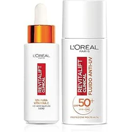 L'Oréal Paris Revitalift Clinical Bundle Gesichtsserum 30 ml + UV-Flüssigkeit LSF50+ 50 ml