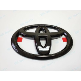 Toyota OEM 1PC Gloss Black Toyota Logo OVERLAY emblem for Sienna Highlander Land Cruiser