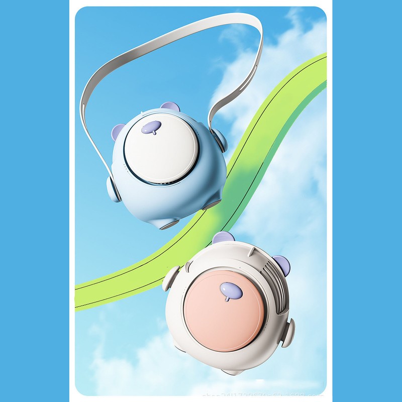 Portable Neck Fan Mini Hanging Neck Fan with Adjustable Lanyard