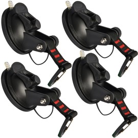 Suction Cup Hooks, Suction Cup Hooks, Extra Strong, Set of 4 Car Suction Cups, Suction Cups, Camping for Car, Sun Sail, Awnings, Side Awning, Boat, Motorhome, Household