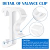 Jetec Blind Valance Clips 1 Inch Window Blind Clips Hidden