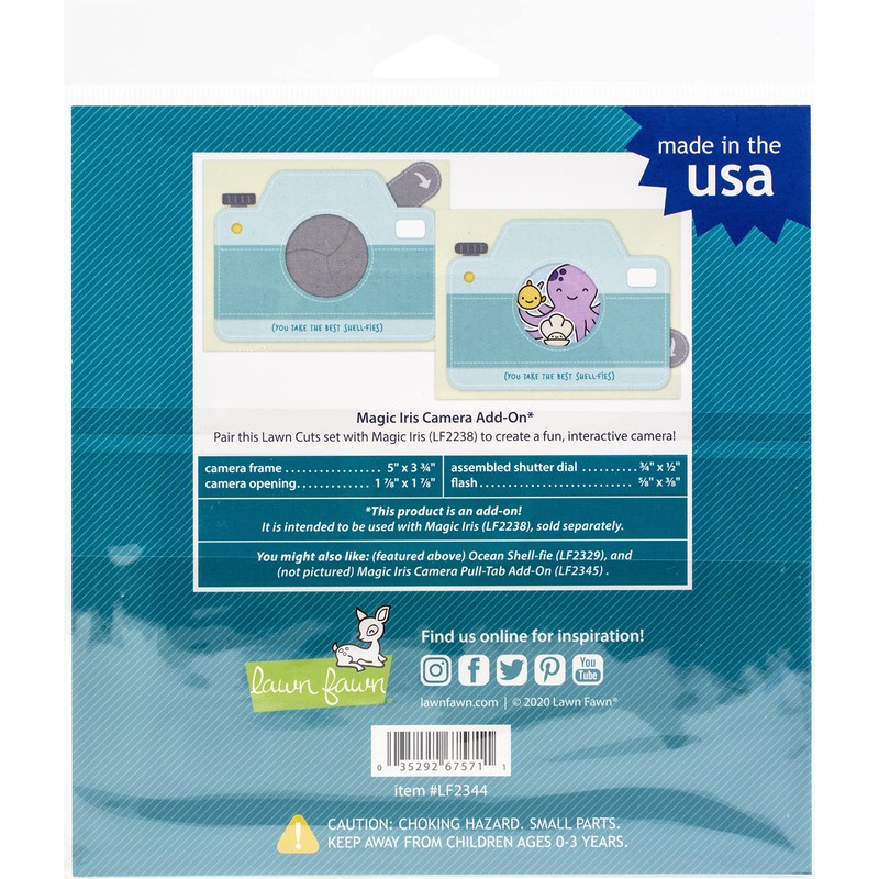 Lawn Fawn, Lawn Cuts/Die Magic iris Camera Add-on