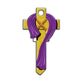 Lucky Line Key Shapes, Cross, House Key Blank, WR5, 1 Key (B124W)