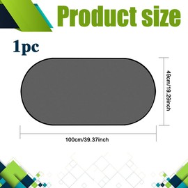 Rebvugr Car Rear Window Sunshade, 20"×40" Rear Window Sun Shade Blocker with Suction Cups, Mesh Sunlight Shield Provide Glare Shield and UV Rays Protection for Baby for Most Models (Rear Sunshade)