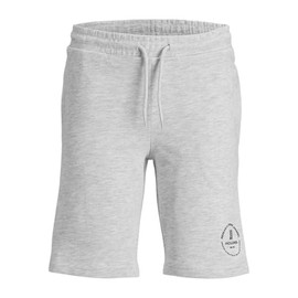 JACK & JONES Jpstswift AUT Sn Jnr Boys' Sweat Shorts, White melange