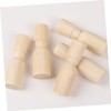 OHPHCALL 15pcs DIY Wooden Peg Dolls Unfinished Painting Dolls for