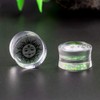 COOEAR Ear Gauges Piercing Saddle Plugs, Double Flared Tunnels, Acrylic