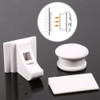4Pcs White Magnetic Baby Child Kid Pet Proofing Cupboard Cabinet