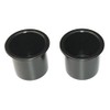 Plastic Small 2 7/8 inch Black Drop in Beverage Drink