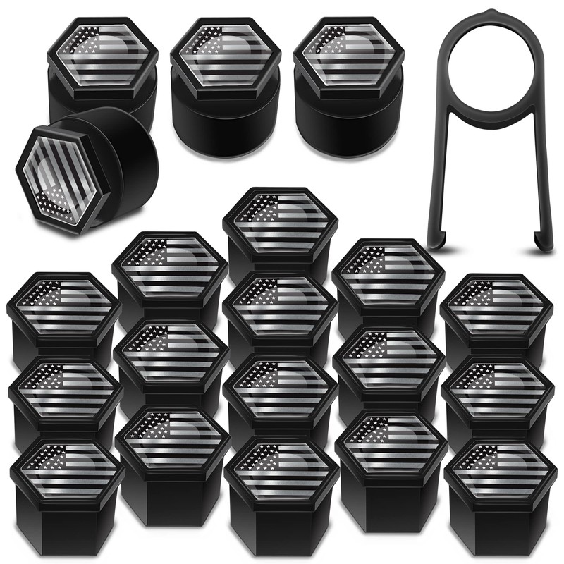 Biomar Labs 16pcs Wheel Nut Covers 4 pcs Locking Bolt