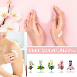 Crema De Manos Con Aroma A Plantas Naturales Para Manos Secas(Paquete De 5), Loción Hidratante Para El Cuidado De Las Manos, Set De Regalo De Viaje, L