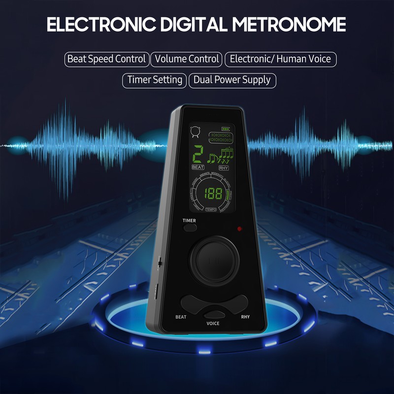 Electronic Digital Metronome with Timer Universal Electronic Metronome with Volume