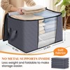 Fab totes 90L Clothes Storage, Foldable Thick Fabric Blanket Storage