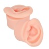 1 Pair Piercing Practice Ear Model Novice Soft Silicone Flexible