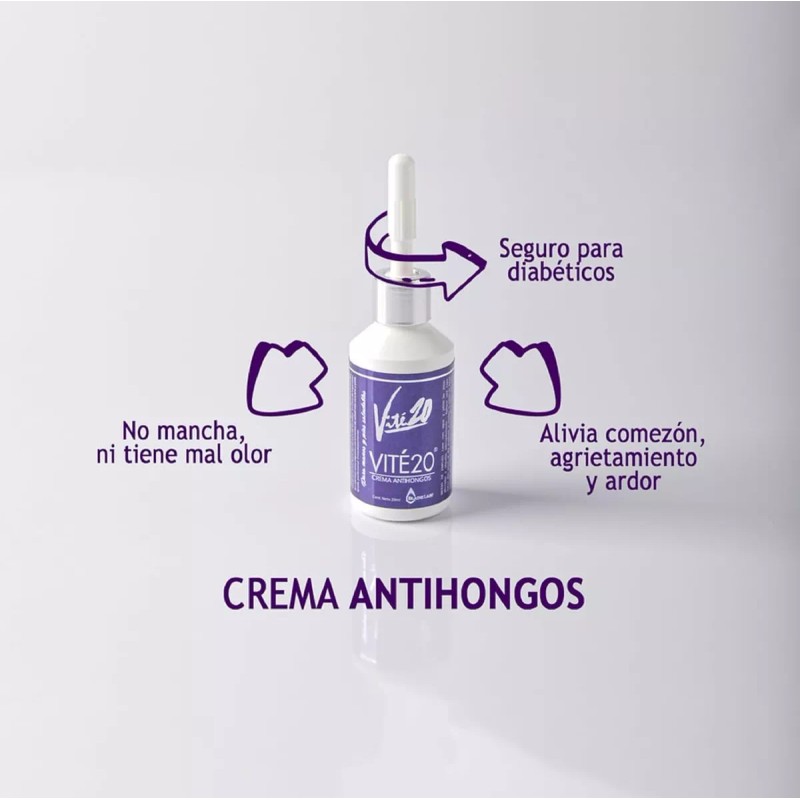 Vité 20 Kit De Crema Antihongos 20 Ml + Tipo