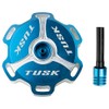 Tusk Billet Aluminum Gas Cap Blue Machined Compatible with Yamaha