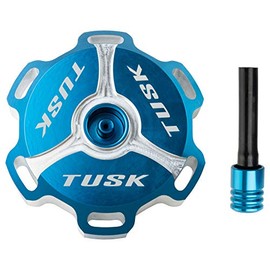 Tusk Billet Aluminum Gas Cap Blue Machined Compatible with Yamaha Banshee 1987-2006/Blaster 1988-2006/YFZ 450 2004-2013
