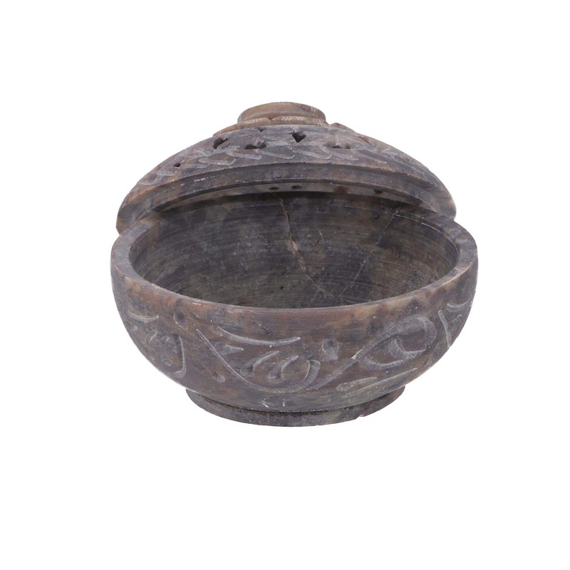 GURU SHOP Indian Incense Holder, Pot Pourri Bowl Made of