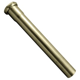 Westbrass D423-03 1-1/2" x 12" Slip Joint Extension Tube, PVD Polished Brass