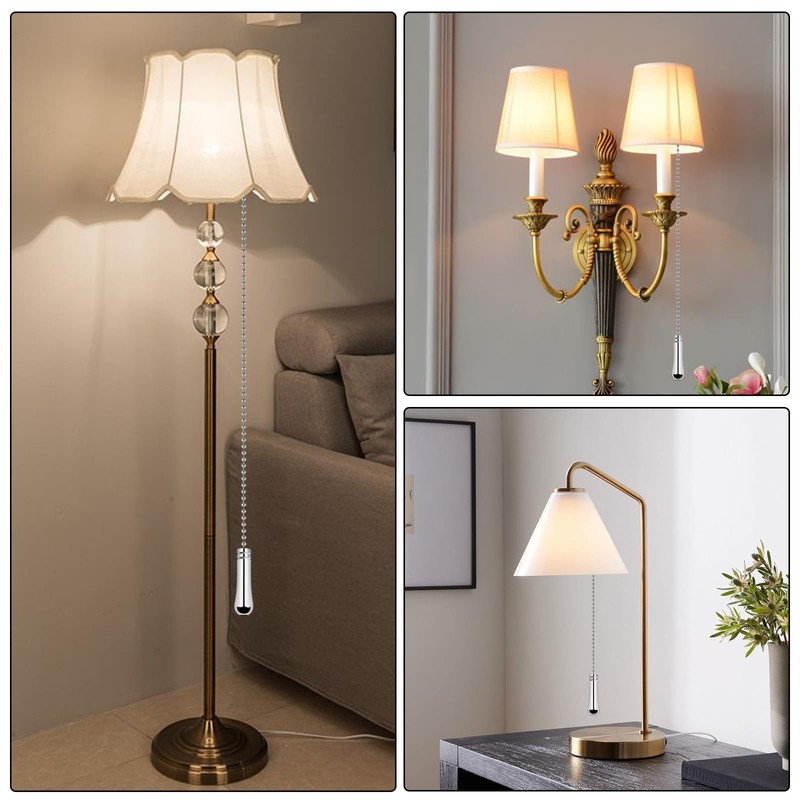 KingYH 1 Pack Light Pull Chain Handle Teardrop Bathroom Extension