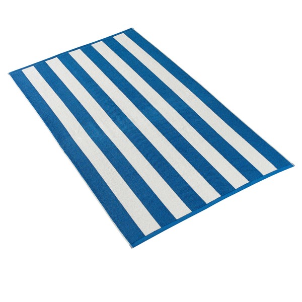 Kassatex Cabana Stripe Beach Towels - Royal Blue