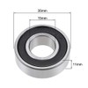 sourcing map 6202-2RS Deep Groove Ball Bearing 15x35x11mm Double Sealed