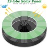 AISITIN Solar Powered Fountain Pump – 6 Nozzles, 1.5W, Great