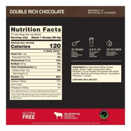 Suplemento En Polvo Optimum Nutrition Protena Gold Standard 100 Whey Protena Sabor Double Rich Chocolate En Pote De 2.27kg                            