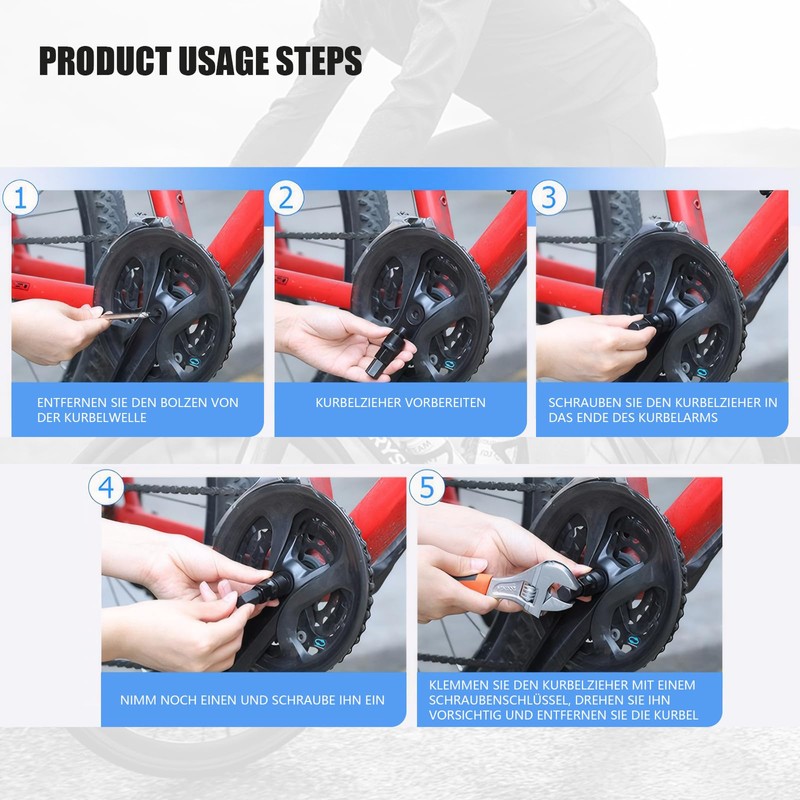 XTQFH Pedal Puller Bicycle Crank Puller Ebike Bottom Bracket Puller