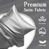LIFCOM Satin Pillowcase for Hair and Skin,Queen Dark Grey 20x30