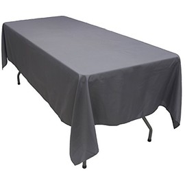 KaitatsuSen Rectangular Tablecloth Polyester Fabric, Anthracite, 150 x 240 cm