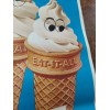Eat-It-All Cone 1968 ENJOY Eat-It-All Ice Cream Cone Paper Sign