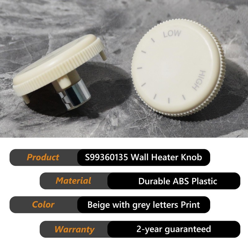 GYOFFULL S99360135 Heater Knob for Wall Heater Compatible with Broan