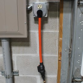 AC WORKS® 20A 250V NEMA 6-20 1ft. Outlet Extender With 20 Amp Breaker by AC WORKS®