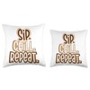 Sip Chill Repeat Cold Brew Latte Iced Coffee Lover Espresso