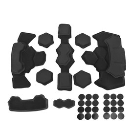 Helmet Padding Kit Memory Foam Pad Protective Mat Universal Motorcycle Bike Bicycle Cushions Waterproof Black