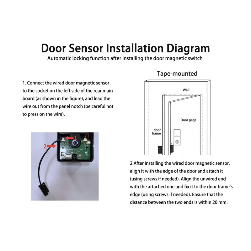 CHEN LCLILICHEN Smart Door Lock, Keyless Entry Deadbolt with Fingerprint,
