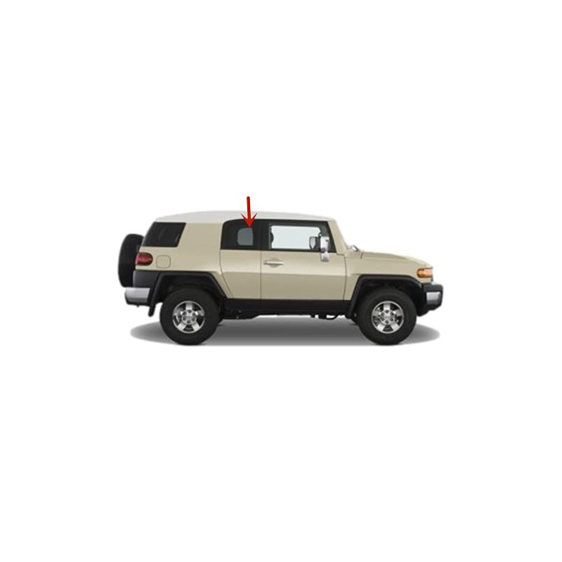Passenger Right Side Rear Access Door Window Door Glass Compatible