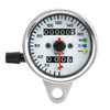 RIOMY Bike Speedometer Plated Silver 12V Universal Mechanical 160km/h Odometer